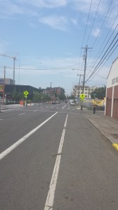 Long shot of N. Williams Ave. looking north 